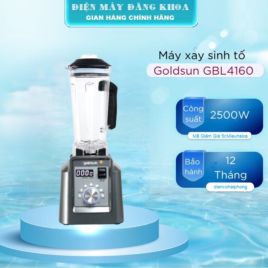 MÁY XAY SINH TỐ CÔNG NGHIỆP GOLDSUN 2.0 LÍT GBL-4160 2500w