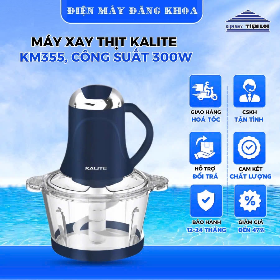 Máy xay 2 cối KALITE KM355