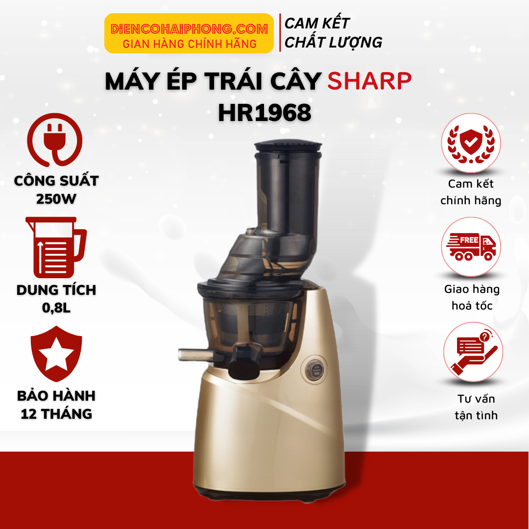 Máy ép chậm Sharp KS-689 ( màu gold )