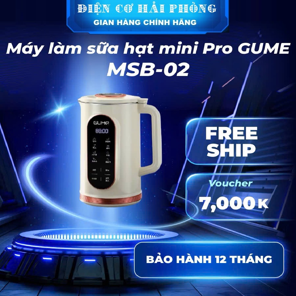 Máy làm sữa hạt mini Pro GUME KOREA MSB-02