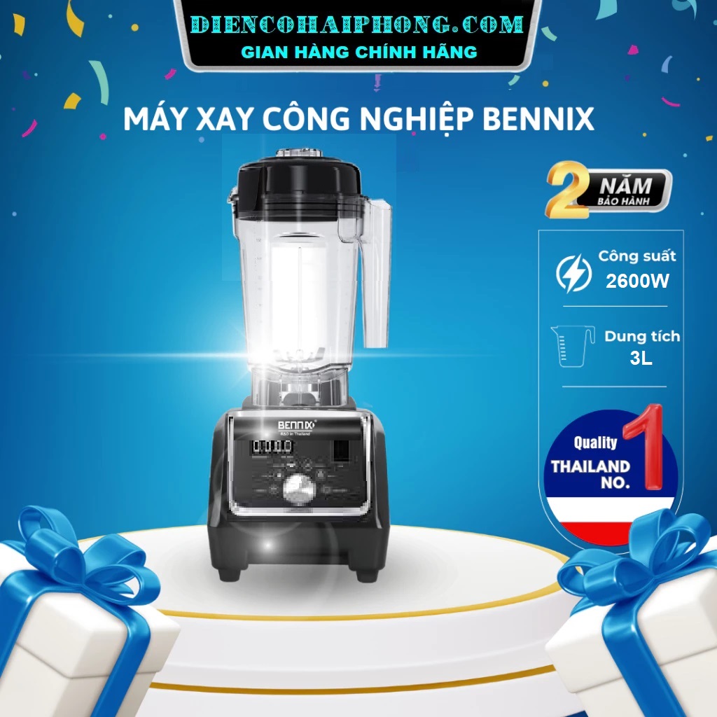 Máy xay sinh tố công nghiệp 3 lít Bennix BN-228BL 2800W