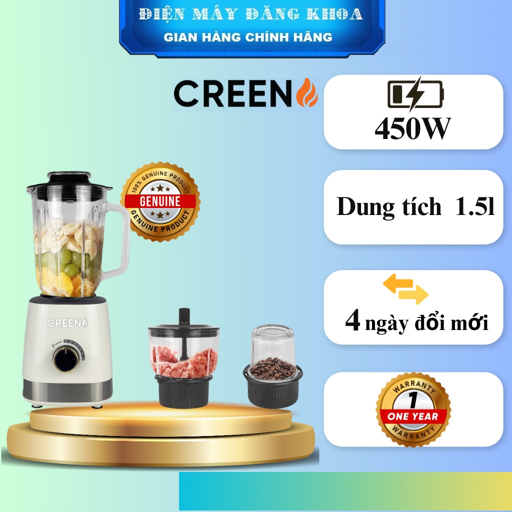MÁY XAY SINH TỐ 3 CỐI CREEN CR-BL3450