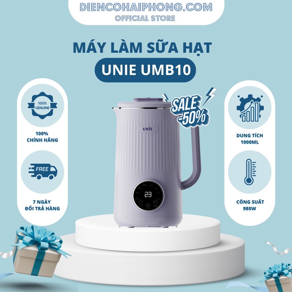 Máy làm sữa hạt đa năng Unie UMB10 dung tích 1L