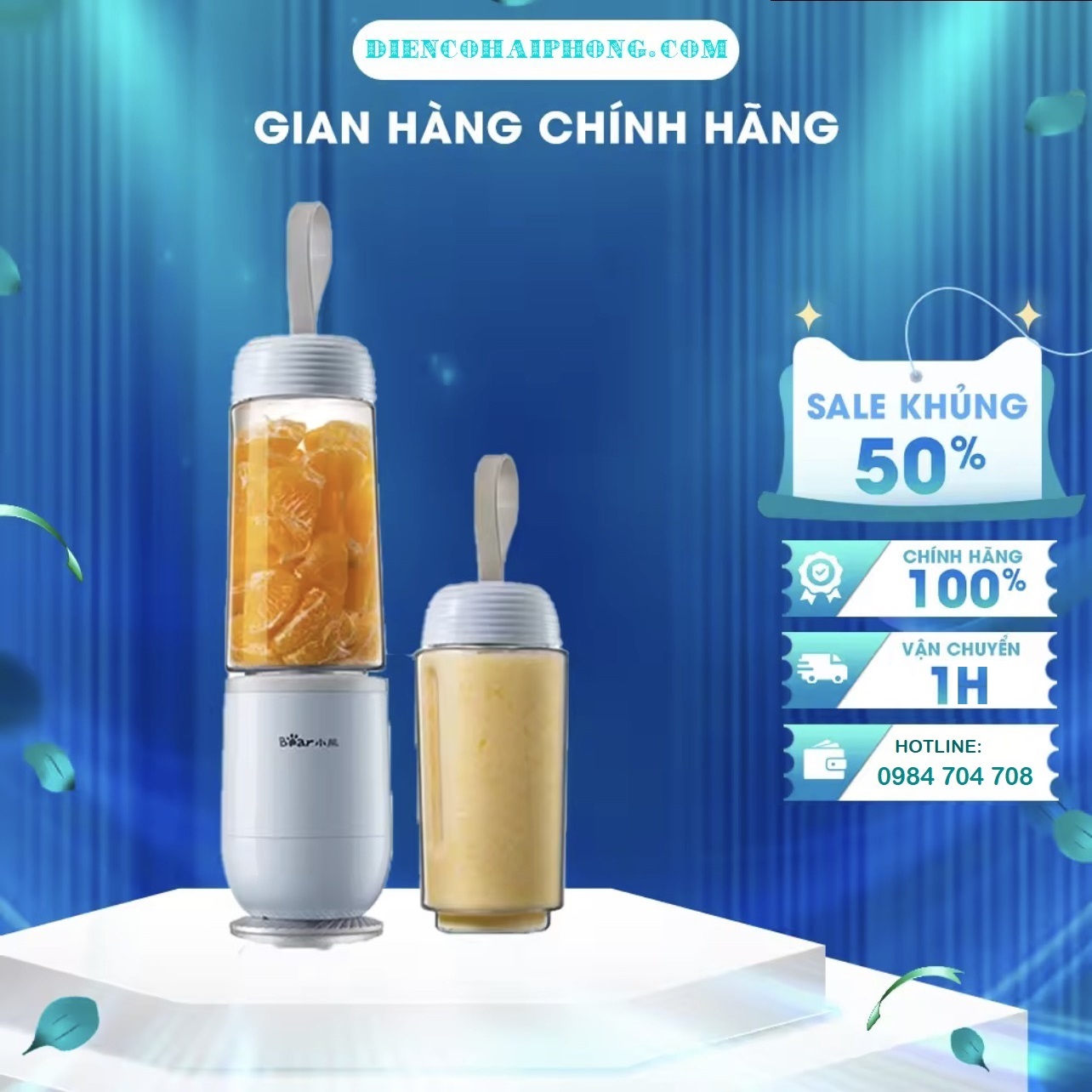 Máy xay sinh tố mini Bear LLJ-D04H5