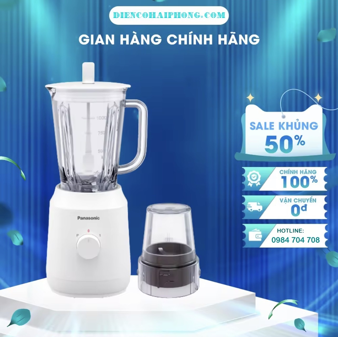 Máy xay đa năng 2 cối Panasonic MX-EP3111WRA