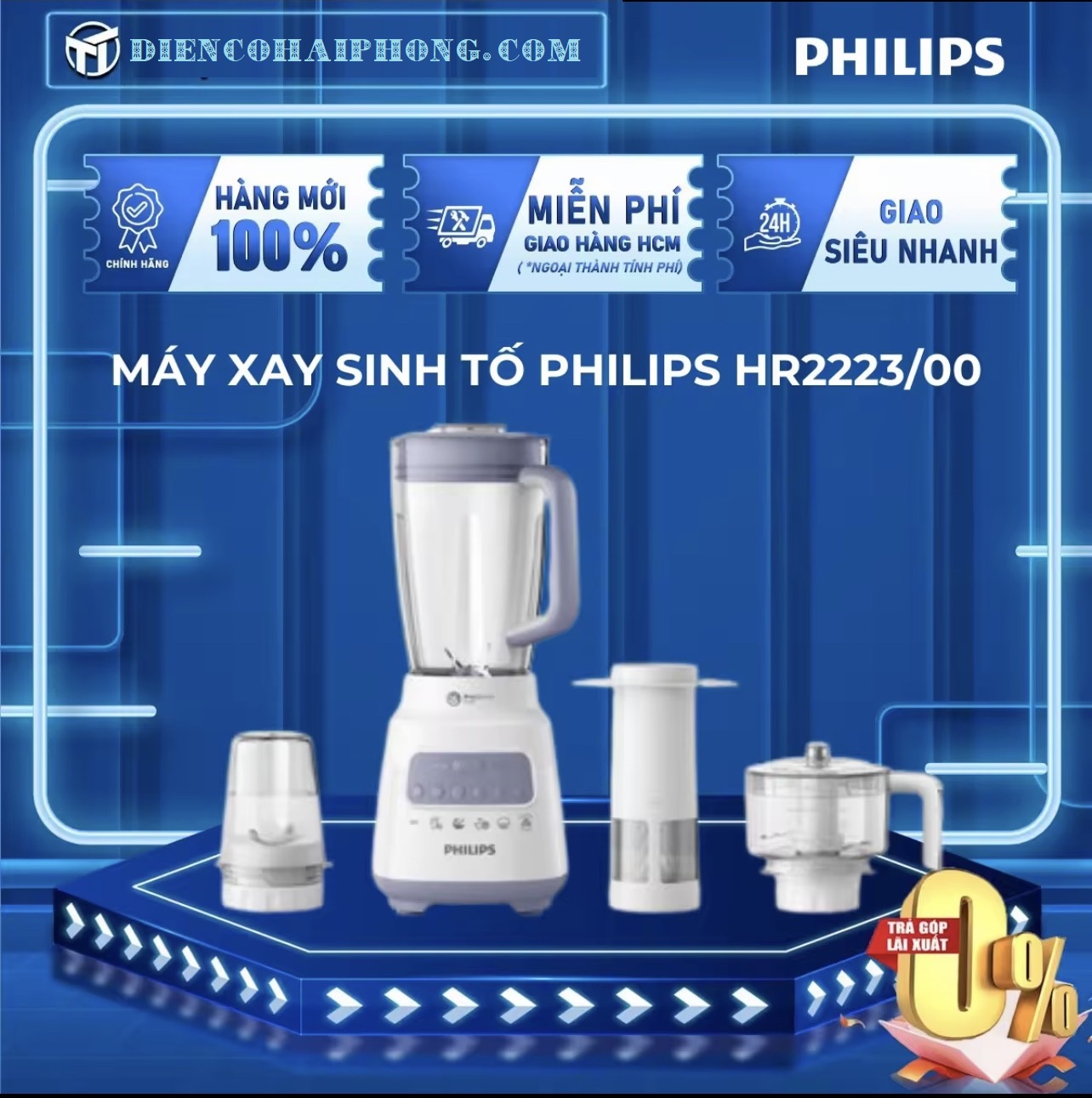 Máy xay sinh tố Philips HR2223/00