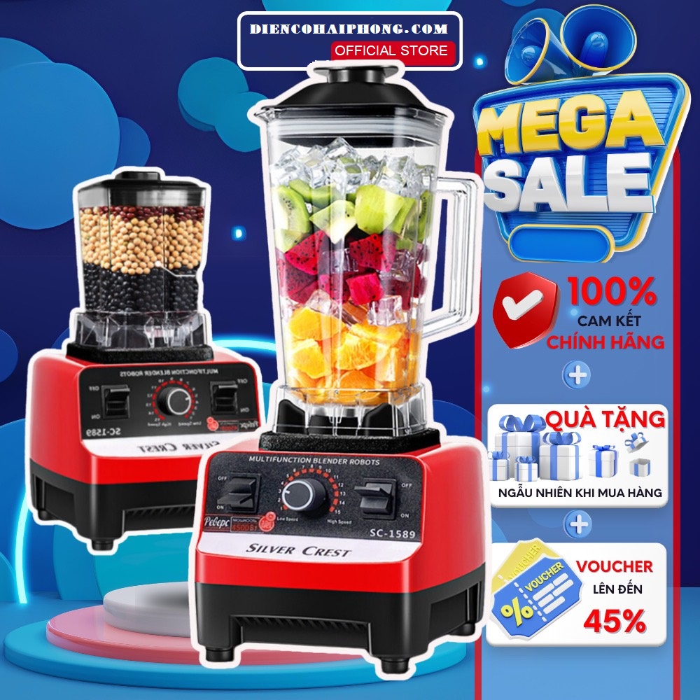 MÁY XAY SINH TỐ CÔNG NGHIỆP 4500w SILVER CREST SC-1589