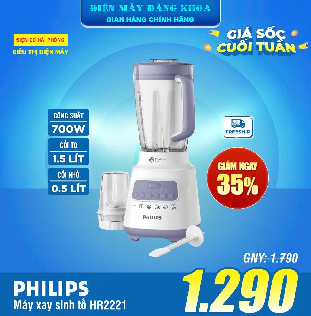 Máy xay sinh tố Philips HR2221/00 700w