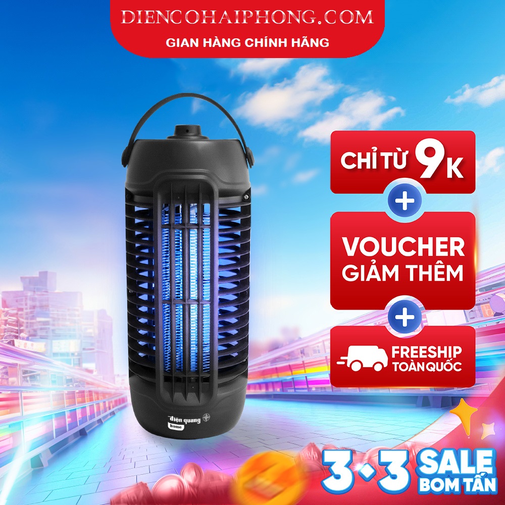 ĐÈN BẮT MUỖI 6W ĐEN ĐIỆN QUANG ĐQ EML08 BL