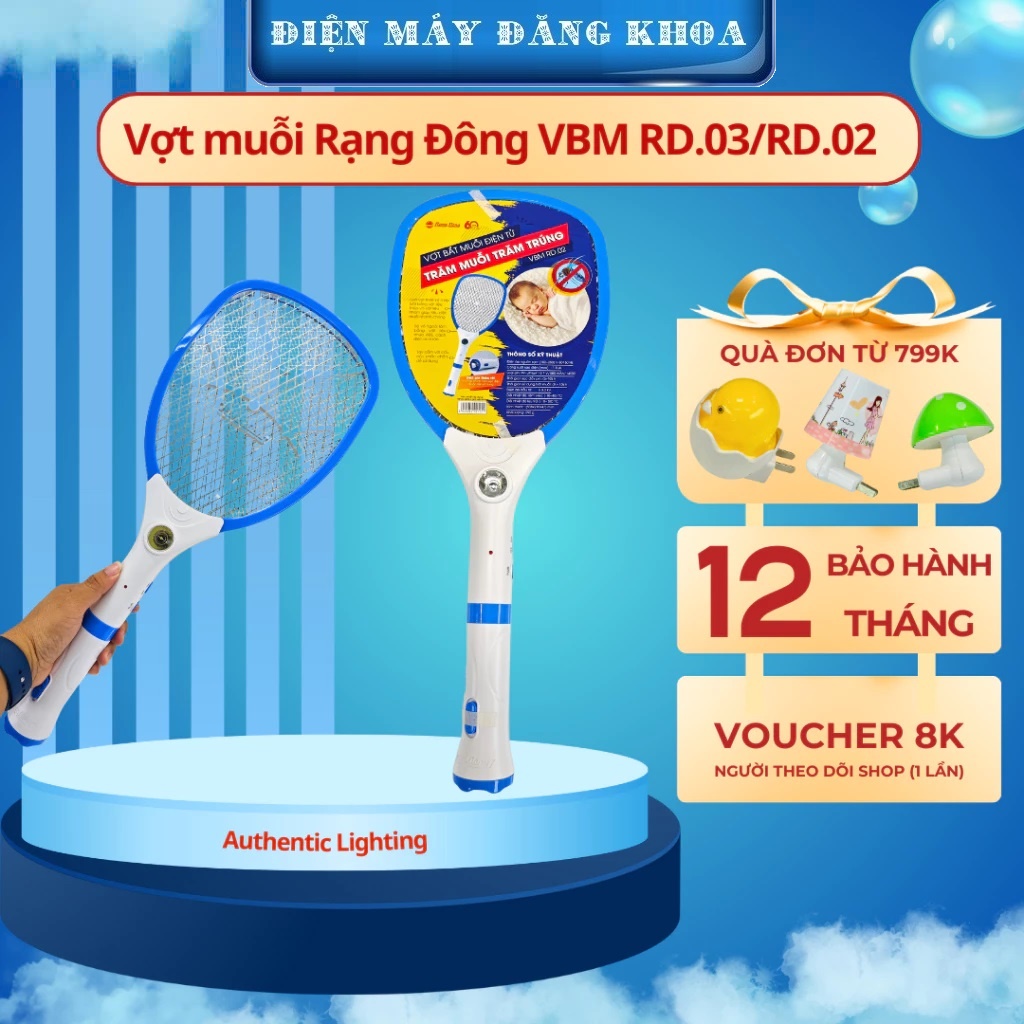 Vợt bắt muỗi Rạng Đông VBM RD.02