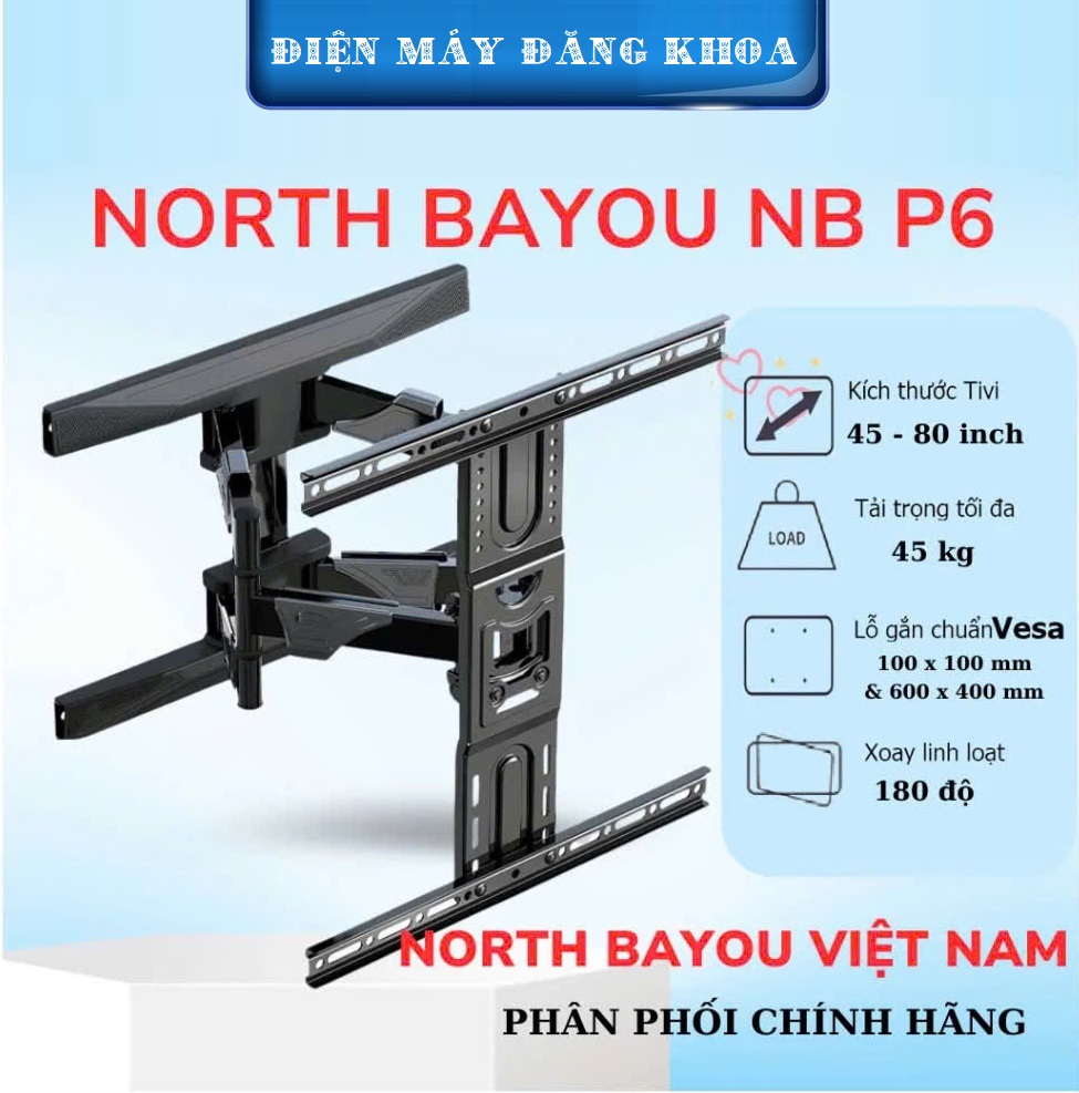 GIÁ TREO TIVI NB - P6 32 - 75 INCH CHÍNH HÃNG
