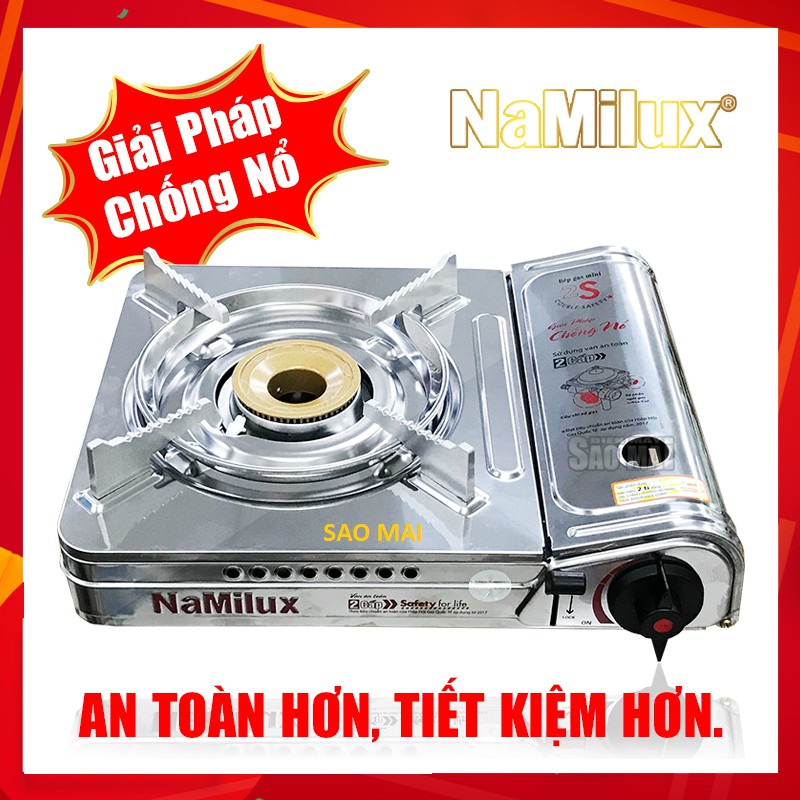 Bếp ga mini INOX Namilux 2S chống nổ PL2021AS