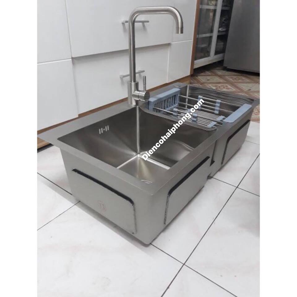Combo Chậu  Florentino 8245 Sus304 và vòi nóng lạnh sus304