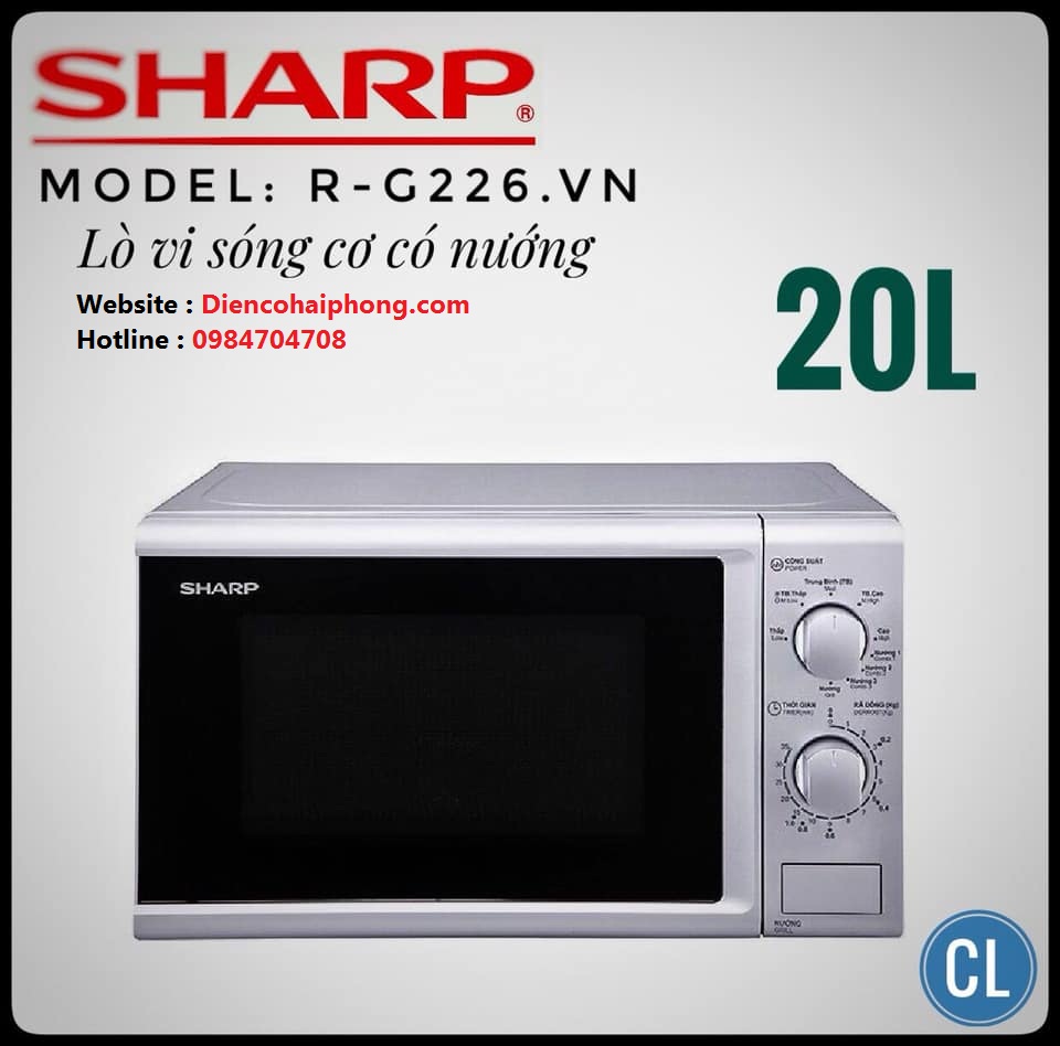 Lò vi sóng có nướng Sharp R-G226VN-S
