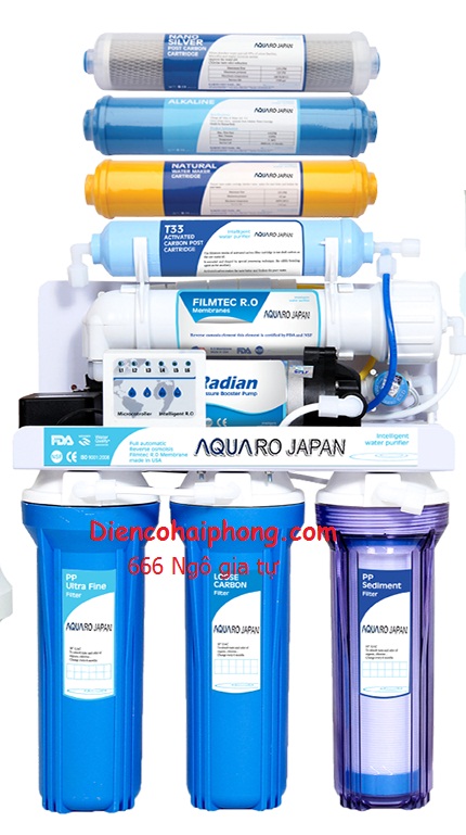 MÁY LỌC NƯỚC AQUA RO JAPAN 9 LỌC KHÔNG VỎ liên doanh