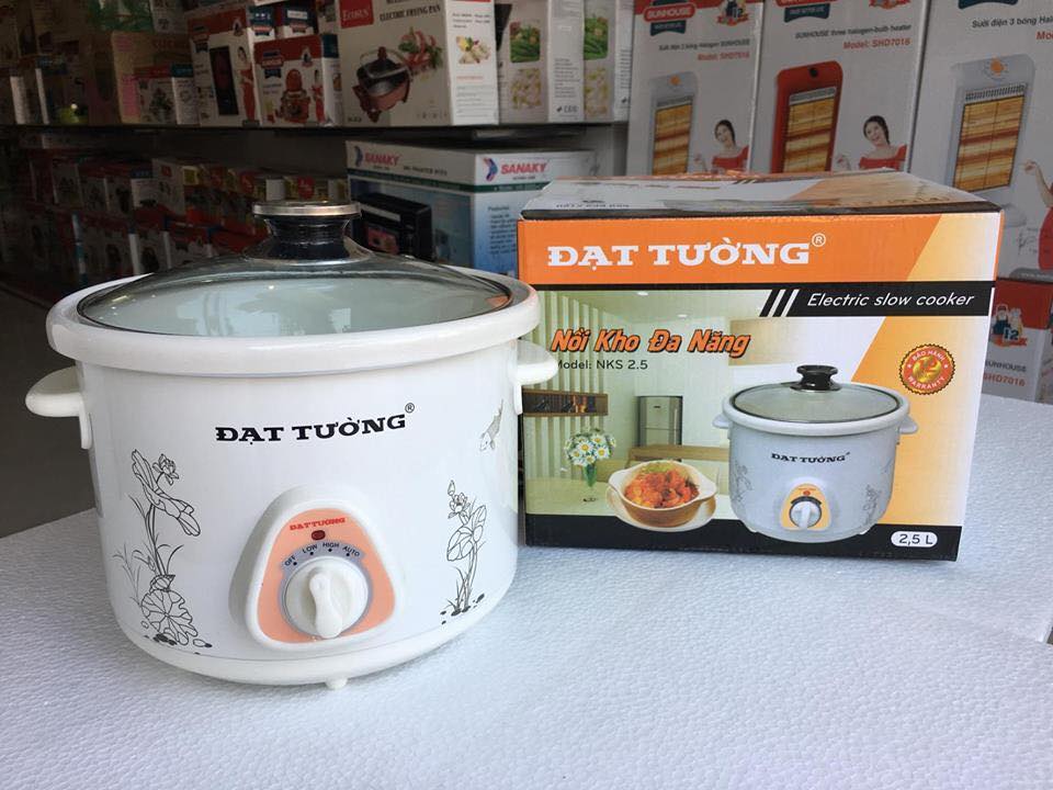 Nồi nấu cháo kho cá Đạt Tường 2.5 lit Nấu chậm
